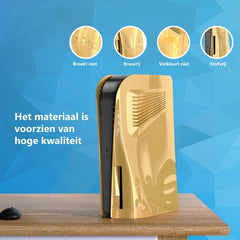 YONO Faceplate geschikt voor Playstation PS5 Disc Edition - Cover - Skin - Behuizing - Accessoires - Goud