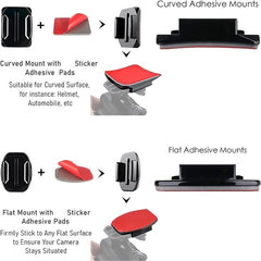 YONO Helmet Front Mount geschikt voor GoPro - Action Camera - Adapter Accessoires