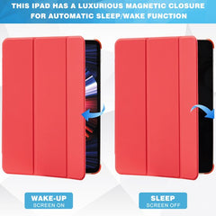 YONO Hoes geschikt voor iPad Air 2024 - 11 Inch - iPad Pro 2022 - 2021 - Case Cover - Tablet Hoesje - Rood