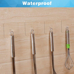 YONO Plakhaakjes Zelfklevend - 12 Stuks - Handdoekhaakjes - Zelfklevende Haakjes - Transparant