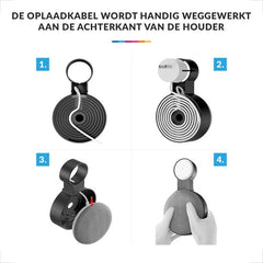 YONO Houder geschikt voor Google Nest Mini – Wall Mount – Zwart