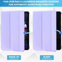 YONO Hoes geschikt voor iPad Air 2024 - 11 Inch - iPad Pro 2022 - 2021 - Case Cover - Tablet Hoesje - Lila