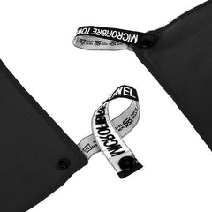 YONO Microvezel Handdoek Sneldrogend - Reishanddoek 40x80cm - Sporthanddoek - Gym Towel - Badlaken - Zwart