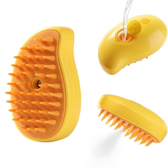 YONO Stoomborstel Kat en Hond - Kattenborstel Stoom - Hondenborstel - Kattenkam Kortharig en Langharig