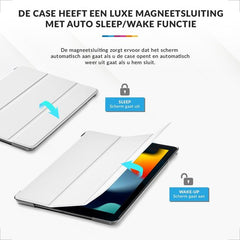 YONO Hoes geschikt voor iPad 9 10.2 inch - 9e Generatie - 8e - 7e - 2021 - 2020 - 2019 - Case Cover - Tablet Hoesje - Wit