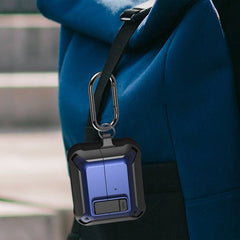 YONO Armor Hard Case geschikt voor Samsung Galaxy Buds 3 - 3 Pro - Hoesje met Lock - Donkerblauw