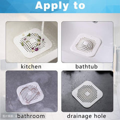 YONO Siliconen Gootsteen Zeef - Afvoerzeef 14cm - Badkamer - Douche - Keuken - Wit