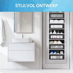 YONO Kast Organizer - Hangende Opberger voor Deur - Opbergzak - 5 Vakken - Zwart