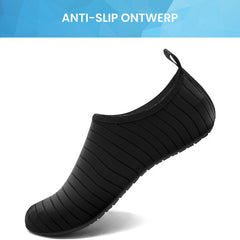 YONO Waterschoenen voor Volwassenen - Anti-Slip Zwemschoenen Dames en Heren - Zwart - Maat 42-43