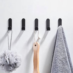 YONO Ophanghaken Zelfklevend Pro - Plakhaakjes - Ophanghaakjes - Haak voor Wand - Muur - Deur - 5 Stuks - Zwart