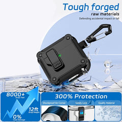 YONO Hoesje geschikt voor Airpods 4 - Case - Lock - Zwart