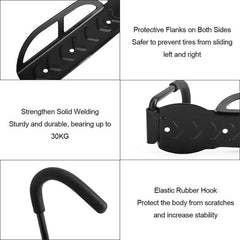 YONO Muurbeugel Fiets - Ophangbeugel - Wandbeugel - Fiets Ophangsysteem Verticaal - Muurbevestiging - Muurhaak - Zwart