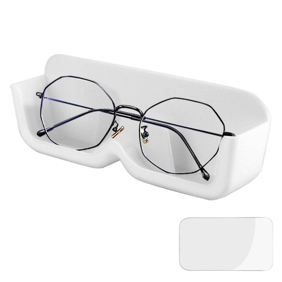 YONO Brilhouder Zelfklevend - Brillenhouder Muur - Brillenstandaard - Brillen Opbergsysteem Organizer - Brillenrek - Wit