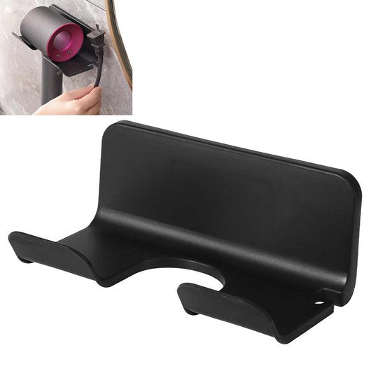 YONO Houder geschikt voor Dyson Supersonic Fohn - Wand Bevestiging Accessoires - Zelfklevende Muurbeugel - Zwart