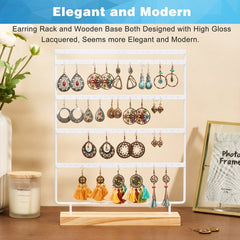 YONO Oorbellenrekje - Sieradenrekje - Oorbellen Organizer - Sieradenhouder - Opbergen - 100 gaatjes - Wit