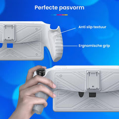 YONO Hoes geschikt voor Playstation Portal PS5 – Case Beschermhoes Accessoires met Ergonomische Hand Grip en Standaard – Wit
