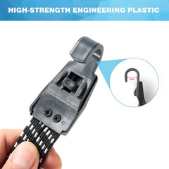 YONO Snelbinders Fiets met Haak - Universeel - Bagagebinder - Spinbinder - Spanelastiek - 2 Stuks