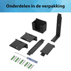 YONO Headset en Controller Houder met Muurbevestiging - Wall Mount Accessoires geschikt voor PS5/PS4/Xbox/Switch - Koptelefoon Muurbeugel - Zwart