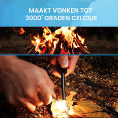 YONO Vuurstarter Magnesium Stick - Vuursteen Strijker - Firesteel - Set van 2