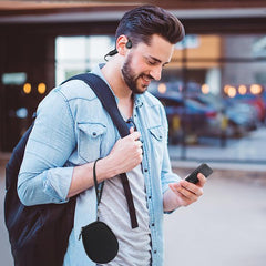 YONO Beschermhoes geschikt voor Shokz OpenRun - Pro - 2 - Mini - OpenMove - AfterShokz Aeropex - Trekz - Titanium - Air - Hard Case - Hoesje - Zwart