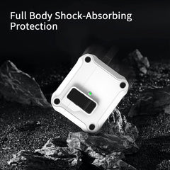 YONO Hoesje geschikt voor Apple Airpods 3 - Hard Case met Lock - Wit