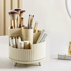 YONO Make Up Organizer - Organizer Skincare - Parfum - Houder - Draaibaar - Staand - Ivory