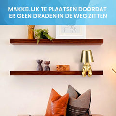 YONO Decoratieve Tafellamp Oplaadbaar - Nachtlampje Slaapkamer - Bureaulamp Woonkamer - Woondecoratie Beelden en Figuren - Waar - Goud