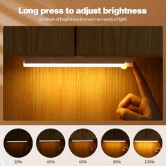 YONO Kastverlichting met Bewegingssensor Oplaadbaar - 10cm - Keukenverlichting Onderbouw Led - Draadloos - Magnetisch Zelfklevend