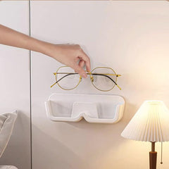 YONO Brilhouder Zelfklevend - Brillenhouder Muur - Brillenstandaard - Brillen Opbergsysteem Organizer - Brillenrek - Wit
