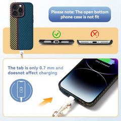 YONO Telefoonkoord Universeel - Nylon Telefoon Ketting Verstelbaar - Multicolour