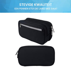 YONO Pennen Etui Large - Pennenzak voor Kinderen en Volwassenen - Schooletui voor Jongens en Meisjes - Back To School - Zwart