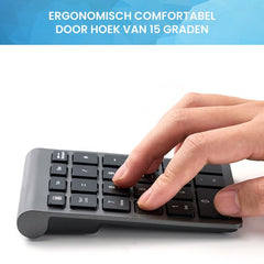 YONO Numpad Draadloos - Numeriek Toetsenbord - Keypad 2.4 ghz - Grijs