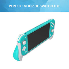 YONO Controller Case geschikt voor Nintendo Switch LITE - Ergonomische Grip Console Hoesje - Beschermhoes Accessoires - Turquoise