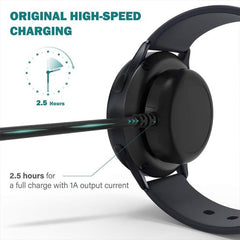 YONO Samsung Galaxy Watch Active 2 Oplader - Watch 3 - Oplaadkabel - Zwart