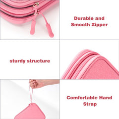 YONO Kabel Organiser Tas - Kabeltas - Organizer Etui - Opbergtas voor Kabels en Accessoires - Roze