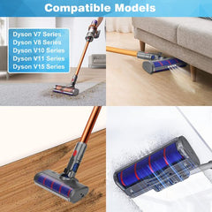 YONO Zuigmond geschikt voor Dyson Steelstofzuiger - V15 V11 V10 V8 V7 - Stofzuigermond - Onderdelen - Mondstuk Accessoires - Vloerzuigmond - Turboborstel