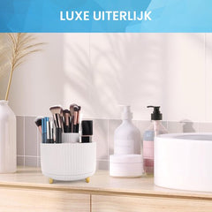 YONO Make Up Organizer - 360º Draaibaar M - Skincare Organizer - Parfum Houder - Wit