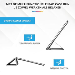 YONO Hoes geschikt voor iPad 9 10.2 inch - 9e Generatie - 8e - 7e - 2021 - 2020 - 2019 - Case Cover - Tablet Hoesje - Wit