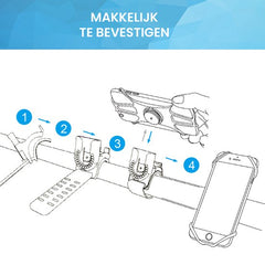YONO Telefoonhouder Fiets Universeel - Draaibaar en Afneembaar - 2024