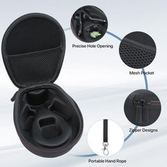 YONO Beschermhoes geschikt voor Shokz OpenRun - Pro - 2 - Mini - OpenMove - AfterShokz Aeropex - Trekz - Titanium - Air - Hard Case - Hoesje - Zwart