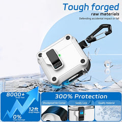 YONO Hoesje geschikt voor Airpods 4 - Case - Lock - Wit