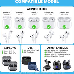 YONO Magnetische Band geschikt voor Apple Airpods - 4 3 2 1 - Pro - Siliconen Koord voor Oordopjes Draadloos - Anti Lost Strap - 80cm - Zwart