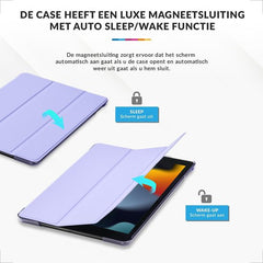 YONO Hoes geschikt voor iPad 9 10.2 inch - 9e Generatie - 8e - 7e - 2021 - 2020 - 2019 - Case Cover - Tablet Hoesje - Lila
