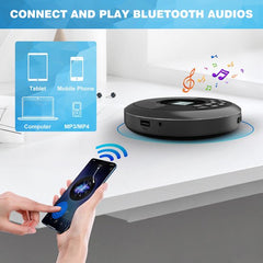 YONO Discman Bluetooth - Draagbare CD Speler - Portable met Oortjes - MP3 - Zwart