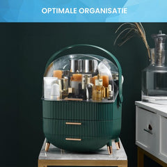 YONO Make Up Organizer Ladekast - Opbergdoos voor Skincare en Sieraden - XL - Donkergroen
