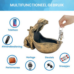 YONO Sleutelbakje - Sieraden Bakje - Sleutelschaal - Beeldjes Decoratie - Hippo XL