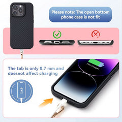 YONO Telefoonkoord Universeel - Nylon Telefoon Ketting Verstelbaar - Lichtroze