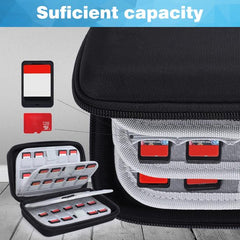 YONO Game Card Case geschikt voor Nintendo Switch - 80 Slots - Spellen Opbergen Hoes - Zwart