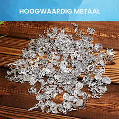 YONO Bedels voor Sieraden Maken - Armband - Ketting - Set van 300 - Zilverkleurig