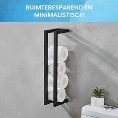 YONO Reserverolhouder Hangend - Toiletrolhouder - WC Rolhouder - Rollenhouder - Zwart
